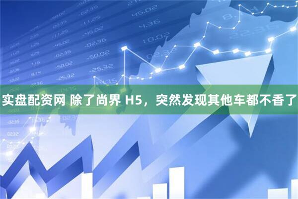 实盘配资网 除了尚界 H5，突然发现其他车都不香了